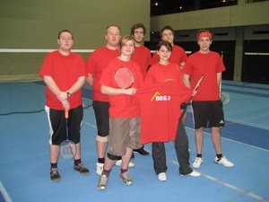 Das erfolgreiche Badmintonteam der BBS 3